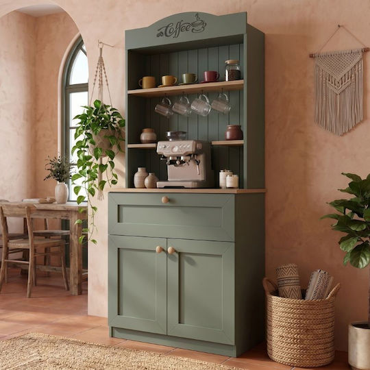 Lucas Boden Küchenschrank Grün 99x42x180cm Lucas Boden Küchenschrank Grün 99x42x180cm