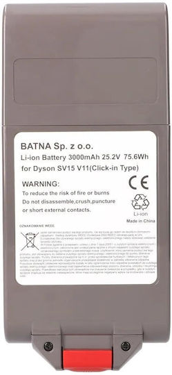 Battery Accumulator Electric Vacuum Cleaner Dyson V11 Type Click 25.2v 4000mah