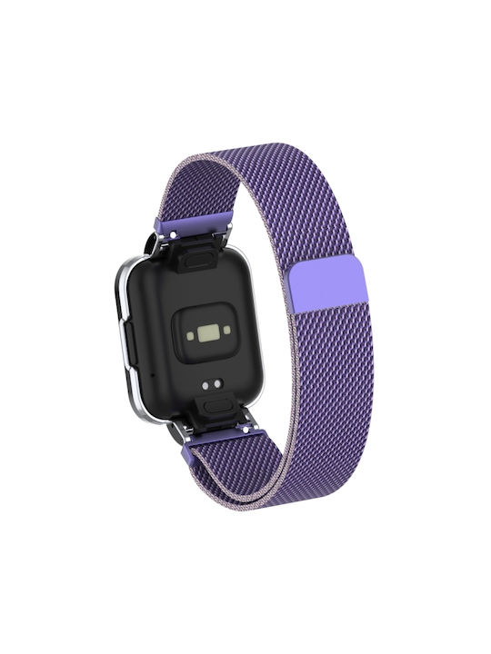 Λουράκι Ανοξείδωτο Ατσάλι Μωβ (Redmi Watch 2 Lite)