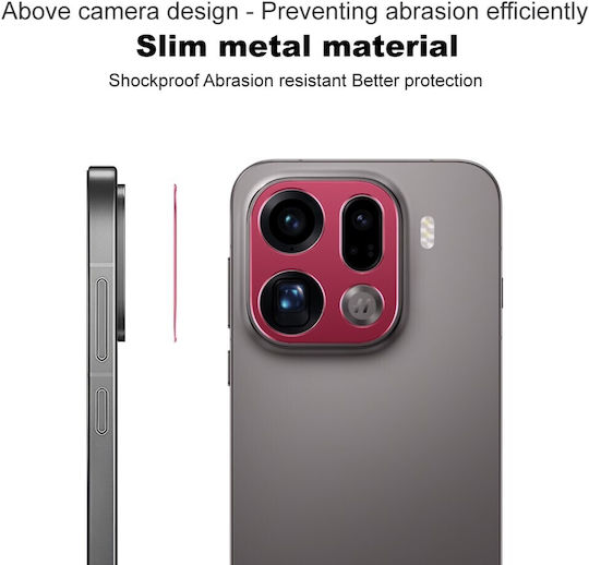 Oppo Find X9 Pro 5g Imak Metal Camera Protection Frame Red