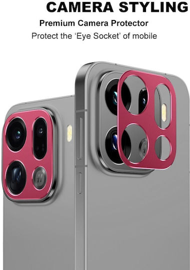 Oppo Find X9 Pro 5g Imak Metal Camera Protection Frame Red