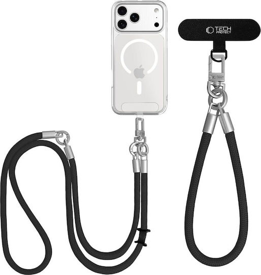 Tech-protect C10s Rope Crossbody & Wrist Black Titanium