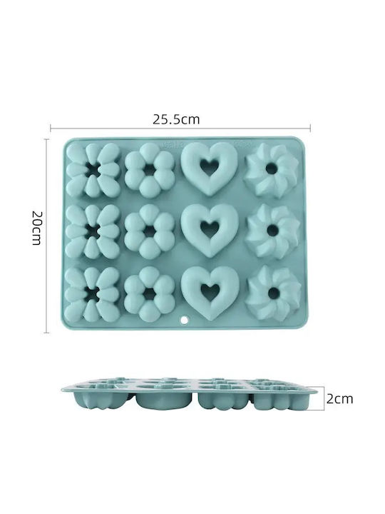 Silicone Donut Bakeware Tin 12 Socket Multi