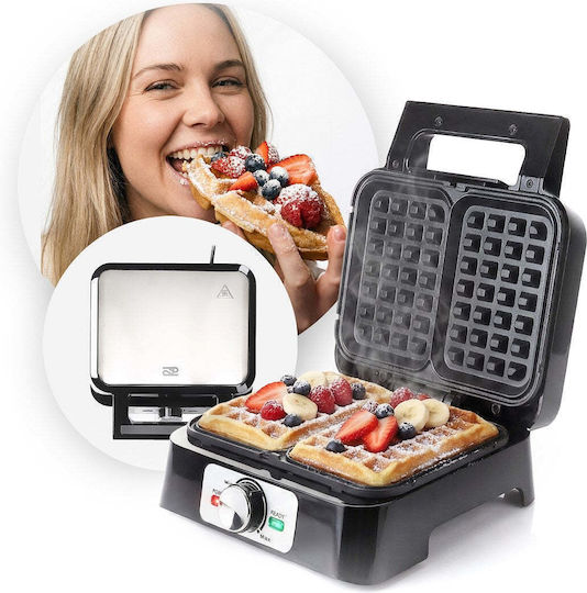 Promis Aparat Vafe Pentru Vafe Rectangulare 2 Compartimente 1200W