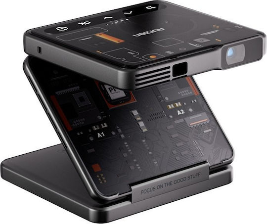 Aurzen ZIP Tri-Fold Mini Proiector DLP HD cu Wi-Fi și Difuzoare Încorporate