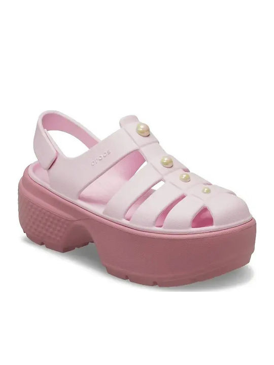 Stomp Fisherman Women's Flat Sandals in Pink Color