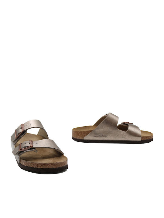 Arizona Women's Flat Sandals in Brown Color Narrow Fit