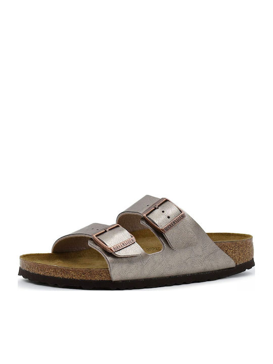 Arizona Women's Flat Sandals in Brown Color Narrow Fit