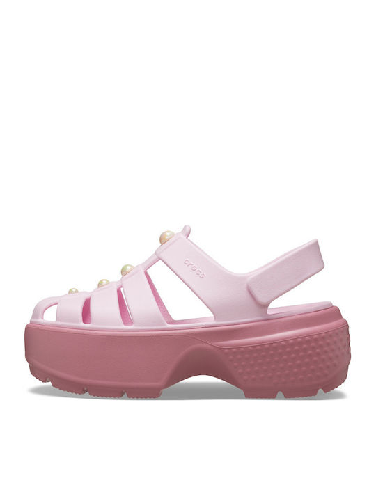 Stomp Fisherman Women's Flat Sandals in Pink Color