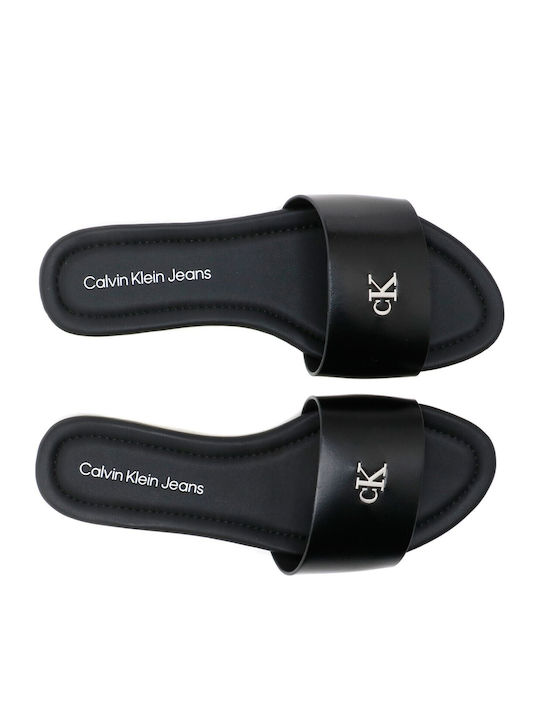 Women's Flat Sandals in Black Color
