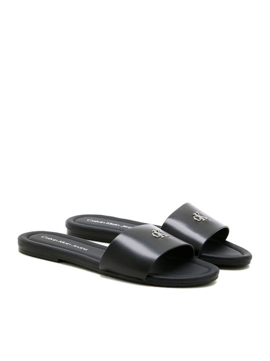 Women's Flat Sandals in Black Color