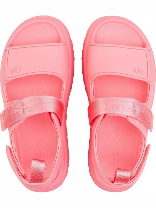 GoldenGlow Women's Flat Sandals Tropical Pink