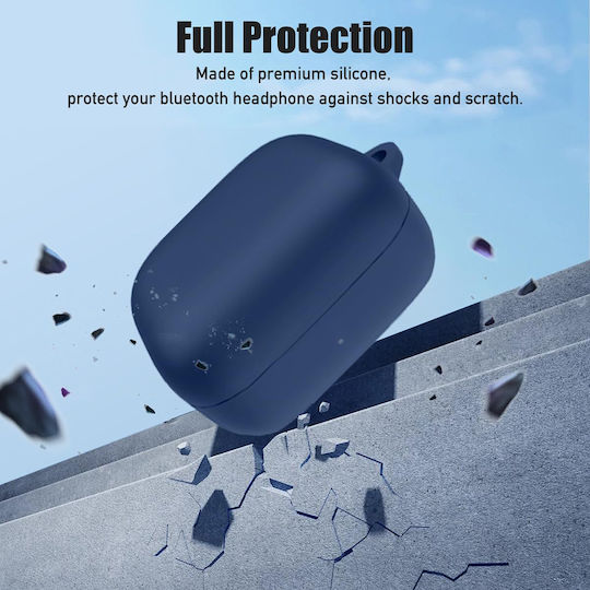 Techsuit Smooth Ultrathin Θήκη Σιλικόνης σε Navy Μπλε χρώμα για Galaxy Buds4 / 4 Pro