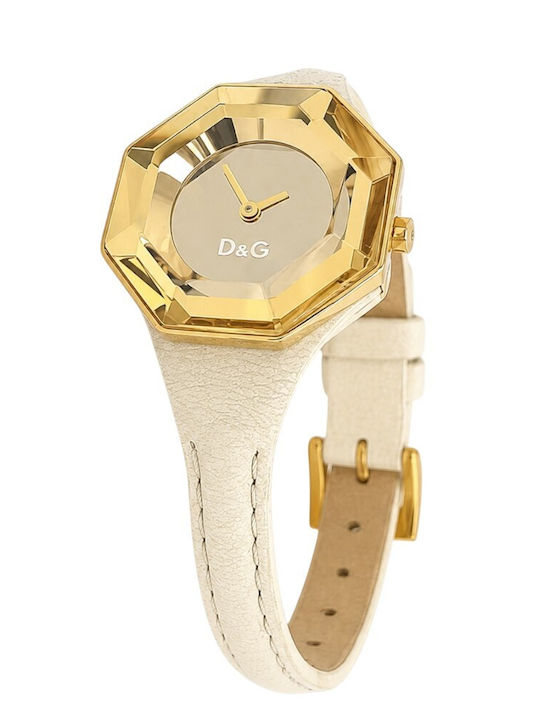Dolce & Gabbana Women's Watch with Beige Leather Strap