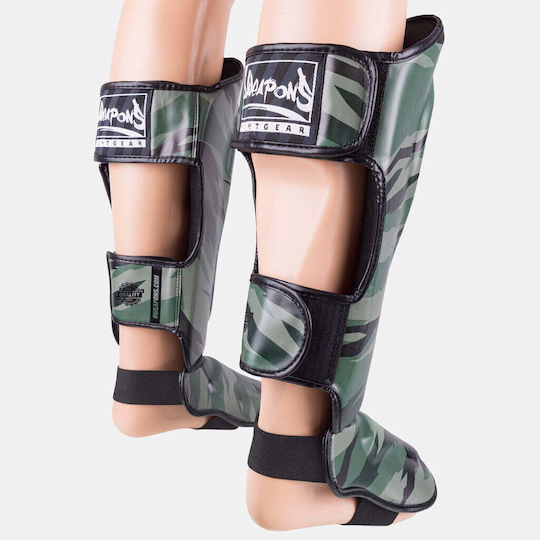 8 Weapons Adults Black Shin Guards