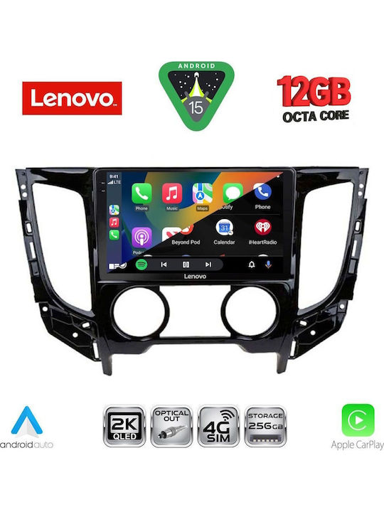 Lenovo Car Audio System for Mitsubishi L200 BMW X1 / X3 / X4 2015-2019 with A/C (Bluetooth/USB/WiFi/GPS/Apple CarPlay/Android Auto) with 9" Touch Screen
