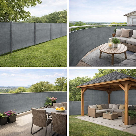 Plasă/Panou De Umbrire Gri În Rulou 1.2x25m 180gr/m²