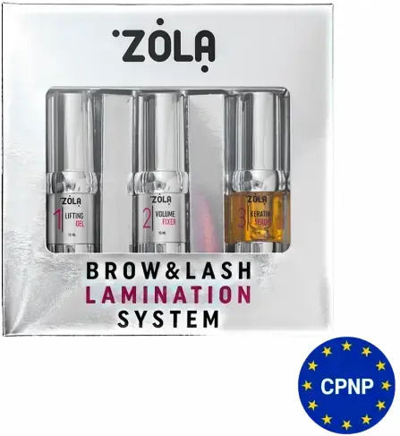 Zola Brow & Lash Lamination System Eyebrow Makeup Set 3 Pieces