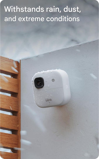 Blink B0F96361L6 Cameră de Supraveghere IP Full HD+ 4MP Impermeabilă cu Baterie și Comunicare Bidirecțională (Modul Neinclus)
