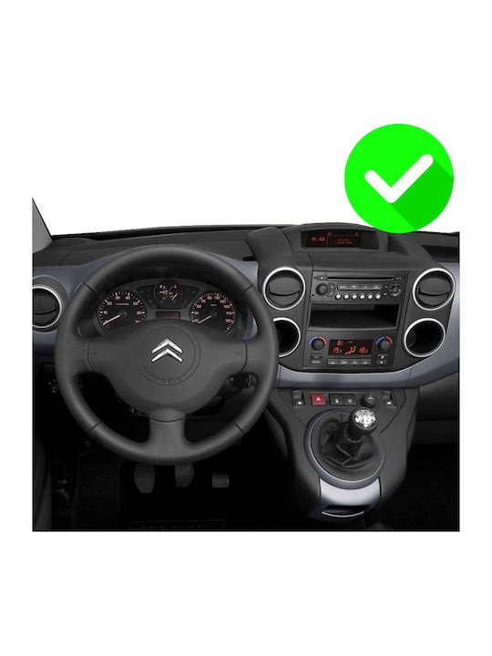 Carmedia Auto-Audiosystem für Peugeot Partner Citroen Berlingo 2008-2018 (Bluetooth/USB/WiFi/GPS/Apple-Carplay/Android-Auto) mit Touchscreen 12.3"