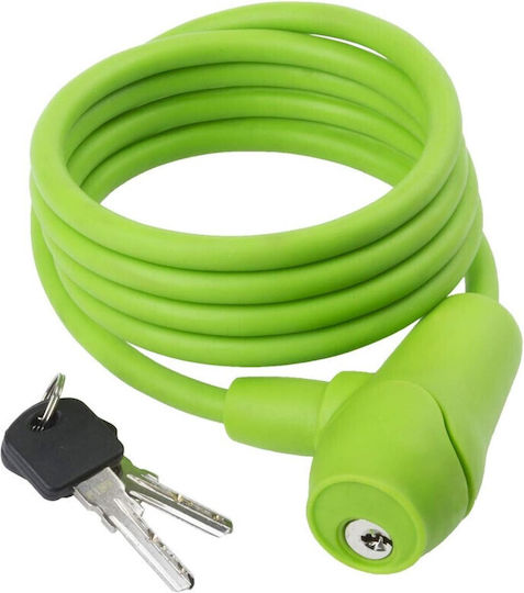 CarGuard Lacăt Bicicletă Tip Spiră cu cheie Gri