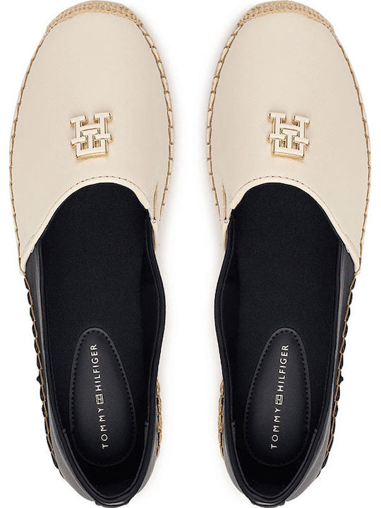 Espadrile de Damă din Piele în Culoare Neagră