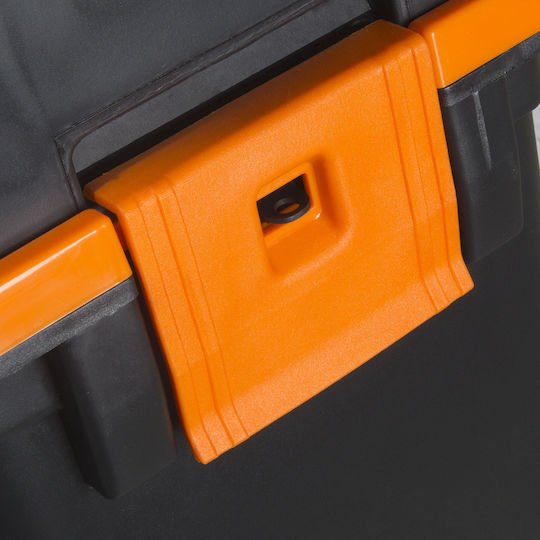 Plastic Tool Box Wheels Organizer Separable Into 2 Parts 18 Inch