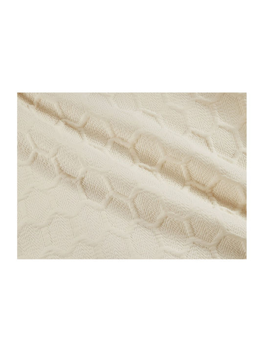 Liolios Home Glenda Tagesdecken Set Einzel Beige 170x240cm 2 Stück