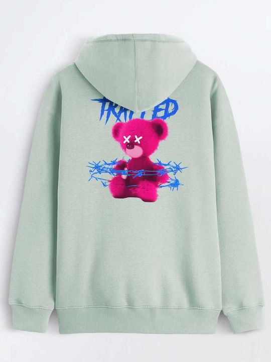 Sweatshirt with Hood Sage H0221S