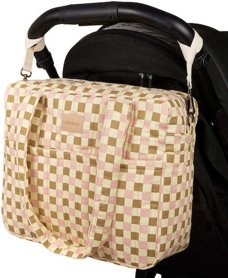 Nobodinoz Pink Stroller Bag Hyde Park