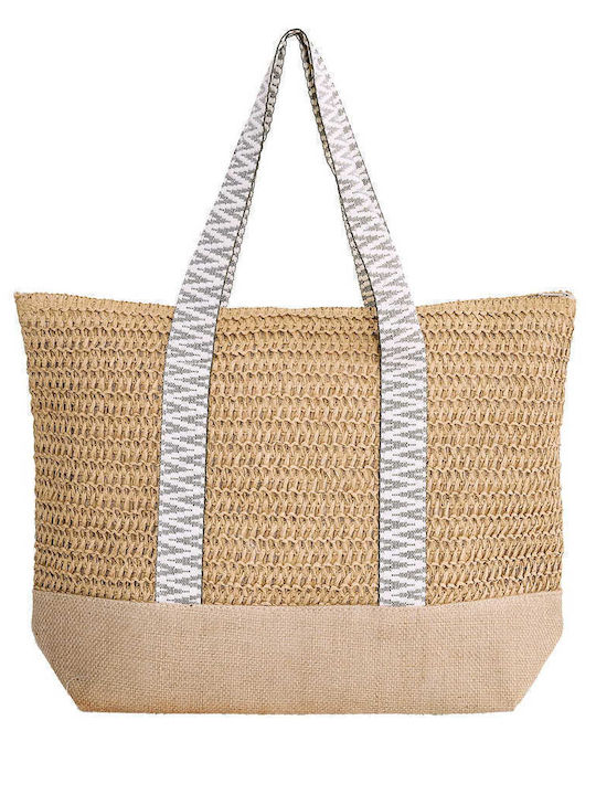 Celestino Women's Printed Beach Bag Tan Strap
