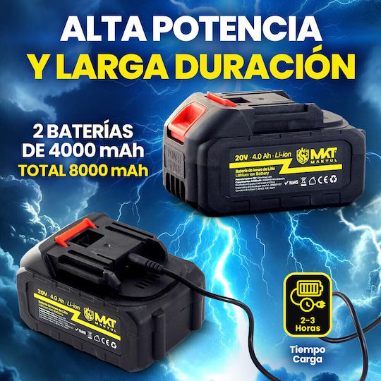 Battery Impact Wrench 20V 2x4Ah