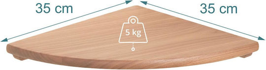 Corner Wall Shelf Natural