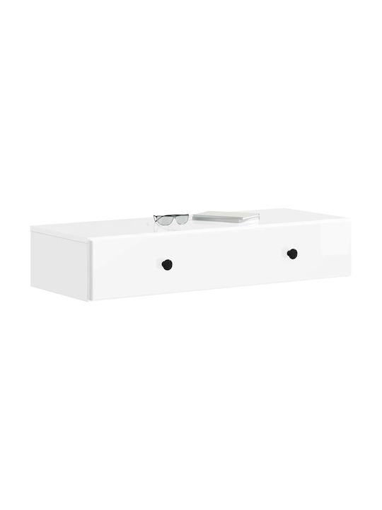 White Wall Shelf 87.5x34.5x17 cm