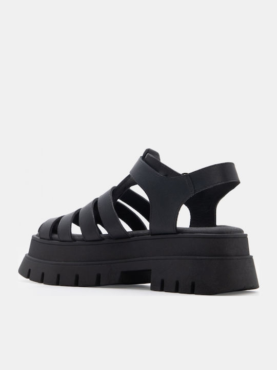 Дамски Сандали Flatforms Черни