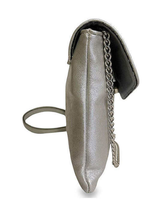 Women's Envelope Flap Dryon Silver Bag