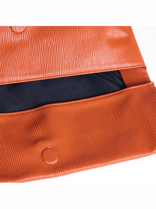 Fabric Women's Handbag Brown