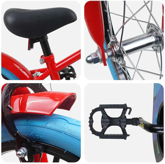 vidaXL 16" Kinderfahrrad BMX Rotes