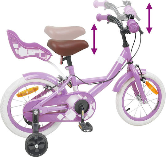 vidaXL 12" Παιδικό Mountain Bike Μωβ