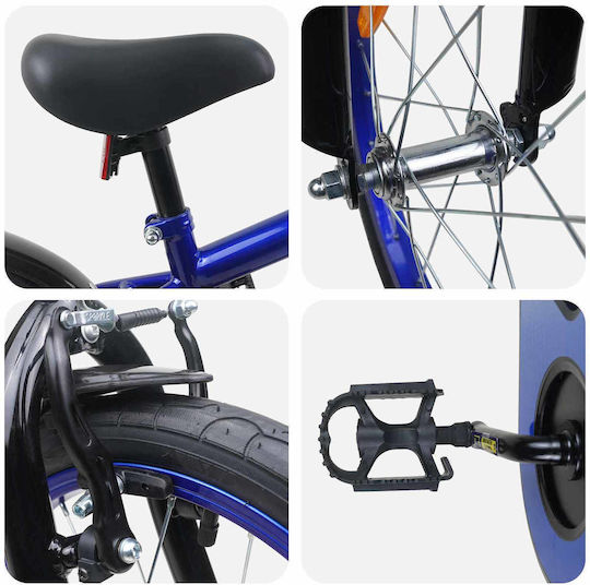 vidaXL 16" Παιδικό Ποδήλατo BMX Μπλε