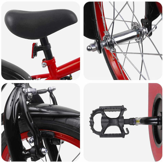 vidaXL 16" Παιδικό Mountain Bike Κόκκινο