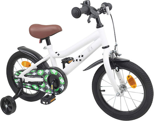 vidaXL 12" Kids' Bicycle Mountain Bike White