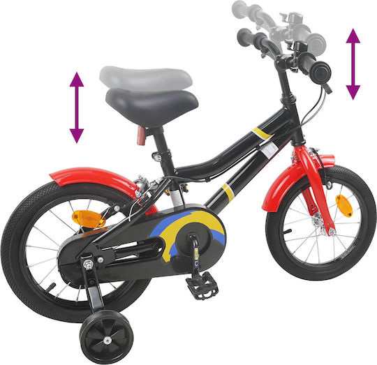 vidaXL 12" Kids' BMX Bicycle Black