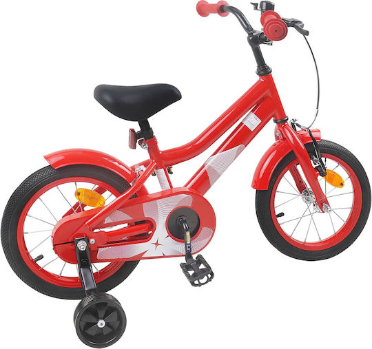 vidaXL Bicicletă Copii BMX 14" Roșie