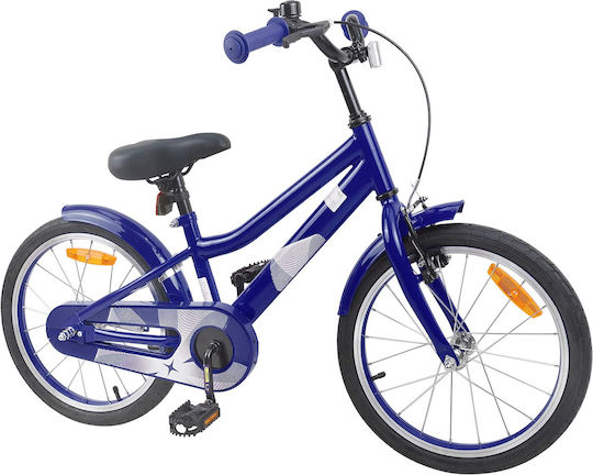 vidaXL 18" Kinderfahrrad BMX Blau