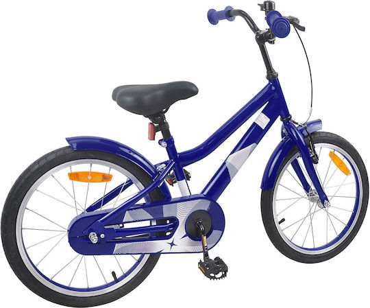vidaXL 18" Kinderfahrrad BMX Blau