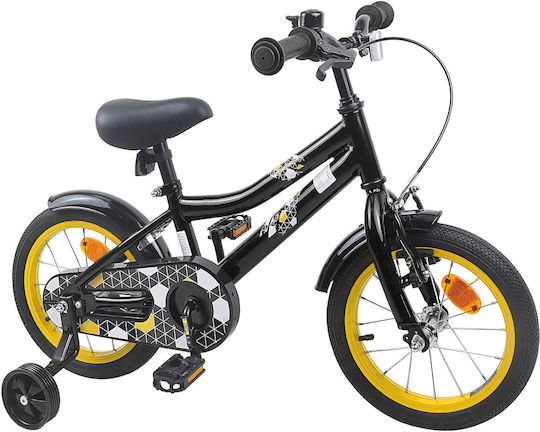vidaXL 14" Παιδικό Mountain Bike Μαύρο
