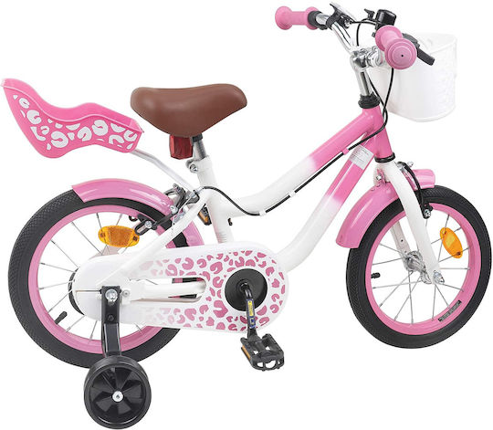 vidaXL 12 Zoll Kinderfahrrad Rosa