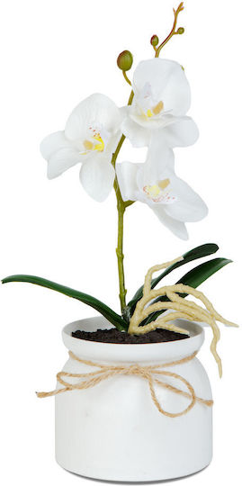 Orhidee Artificială Decorativă În Ghiveci Aspect Natural 32,5 Cm