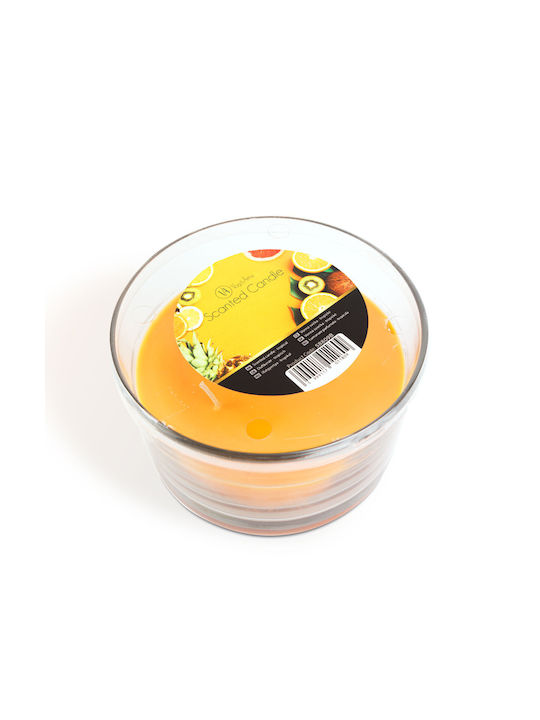 Lumânare Aromatică în Borcan cu Miros de Portocaliu 350gr